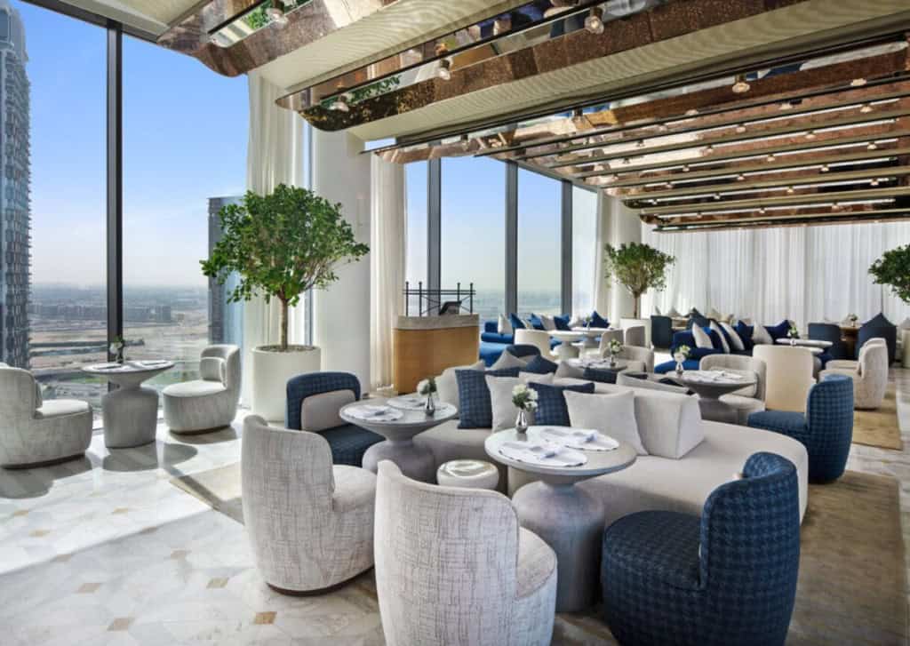 High Society New Menu – Luxury Lounge Ambiance with Stunning Dubai Views