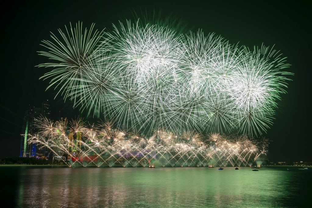 Yas Island UAE National Day Staycation Offers 2025 - Best Hotels, Deals & Packages 1 Travel to Dubai - Yas Island UAE National Day Staycation Offers 2025 - Best Hotels, Deals & Packages - Photo: fireworks in abu dhabi celebrating 50th golden jub 2025 03 09 04 54 05 utc
