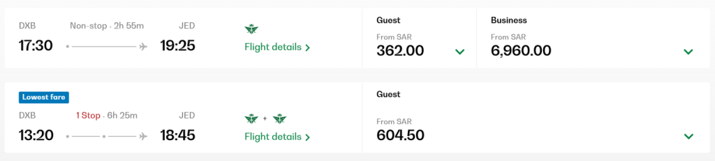 Saudia Airlines Partially Resumes UAE-Saudi Arabia Flights: April 2026 Schedule, Fares & More 1 UAE–Saudi Flights