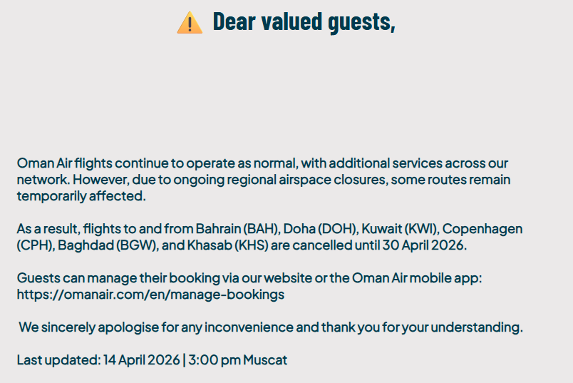 Travel to Dubai - Oman Air Resuming Dubai to Oman Flights Starting 18 April 2026 - Photo: image 6