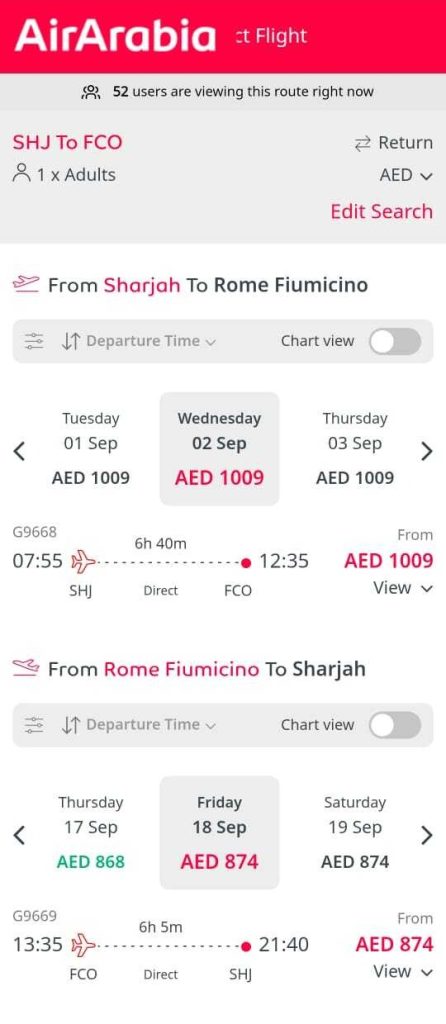 Travel to Dubai - Air Arabia Launches Non-Stop Sharjah to Rome Flights: Schedule & Booking - Photo: image